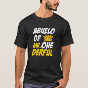 Camiseta Abuelo Da Família Maravilhosa De primeiro aniversa
