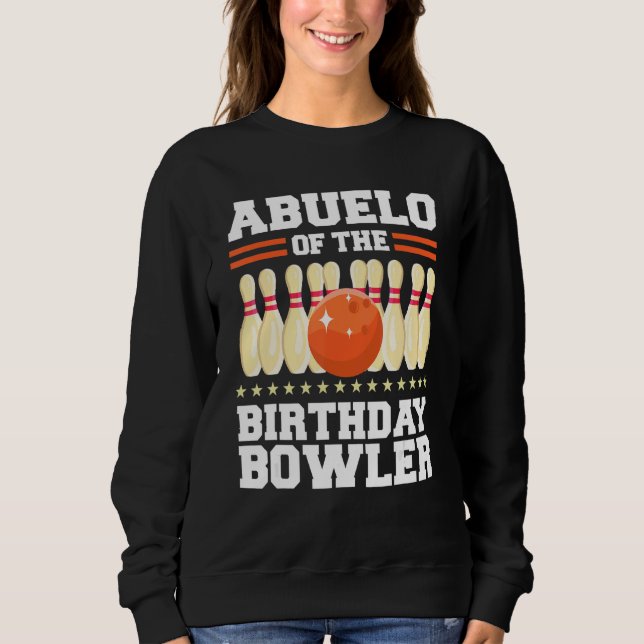 Camiseta Abuelo Da Festa De Boliche De Aniversário De Bowle (Frente)