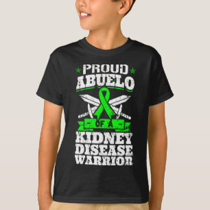 Camiseta Abuelo De Um Guerreiro De Doença Renal Grande Cons