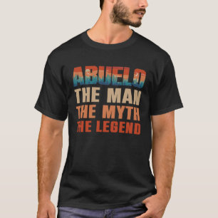 Camiseta Abuelo O Homem O Mito Os Homens Da Lenda Retropõem