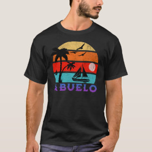 Camiseta Abuelo Retro Sunset Ocean Avô