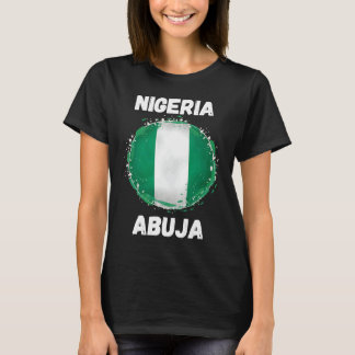 Camiseta Abuja Nigeria Retro Vintage Sport Nigerian Flag So