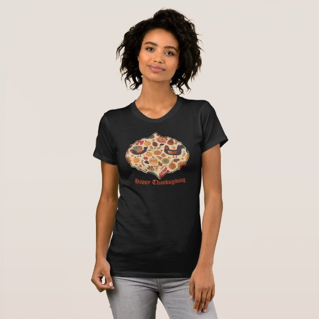 Camiseta Abundância de outono (Frente Completa)