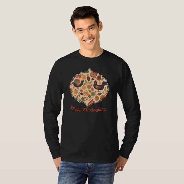 Camiseta Abundância de outono (Frente Completa)