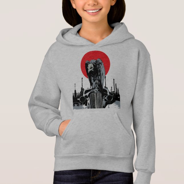 Camiseta Abutre em Carro Antigo com Sol Vermelho (Frente)