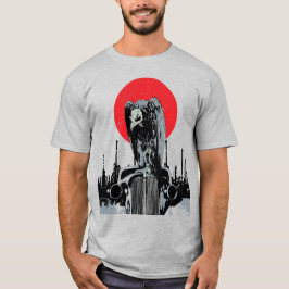 Camiseta Abutre em Carro vintage com Sol Vermelho