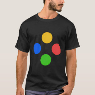 Camiseta Abxy de Botões Controladores de Jogos