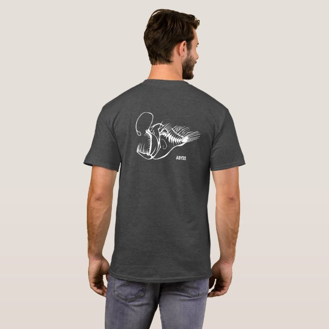 Camiseta ABYSS Anglerfish (Parte Traseira Completa)