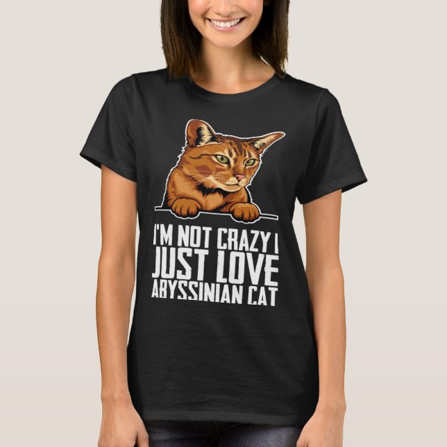 Camiseta Abyssinian  Abyssinian cat  Abyssinian mom (Frente)