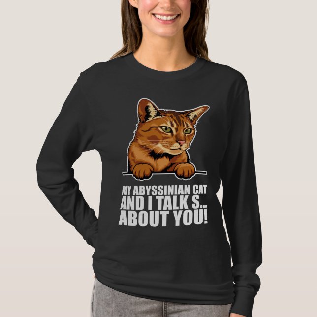 Camiseta Abyssinian cat  Abyssinian  Abyssinian kitten (Frente)
