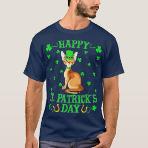 Camiseta Abyssinian Cat Lover Leprechaun Abyssinian Rua