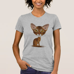 Camiseta Abyssinian da caricatura