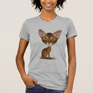 Camiseta Abyssinian da caricatura
