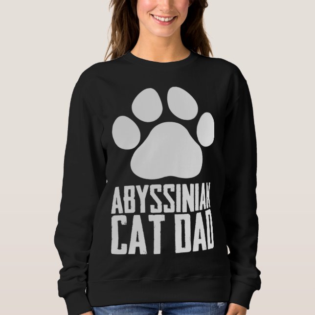 Camiseta Abyssinian kitten  Abyssinian mom  Abyssinian dad  (Frente)