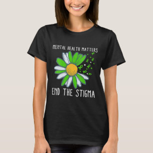 Camiseta Acabar Com A Consciência Da Saúde Mental Do Estigm