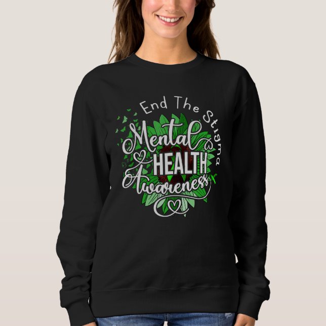 Camiseta Acabar Com A Saúde Mental Estigma Importa A Saúde  (Frente)