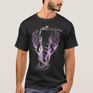 Camiseta Acabar com a sobredosagem Nunca Esquecer o Ornamen
