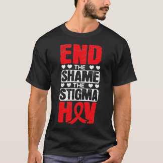 Camiseta Acabar Com A Vergonha Do Estigma Sida Sensibilizar