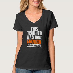 Camiseta Acabar Com A Violência Contra Armas Que Este Profe