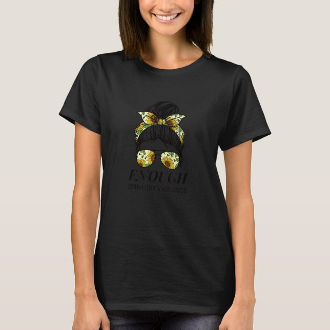 Camiseta Acabar com a violência contra as armas Sensibiliza (Frente)
