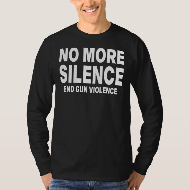Camiseta Acabar com a violência contra as armas Veste o Dia (Frente)