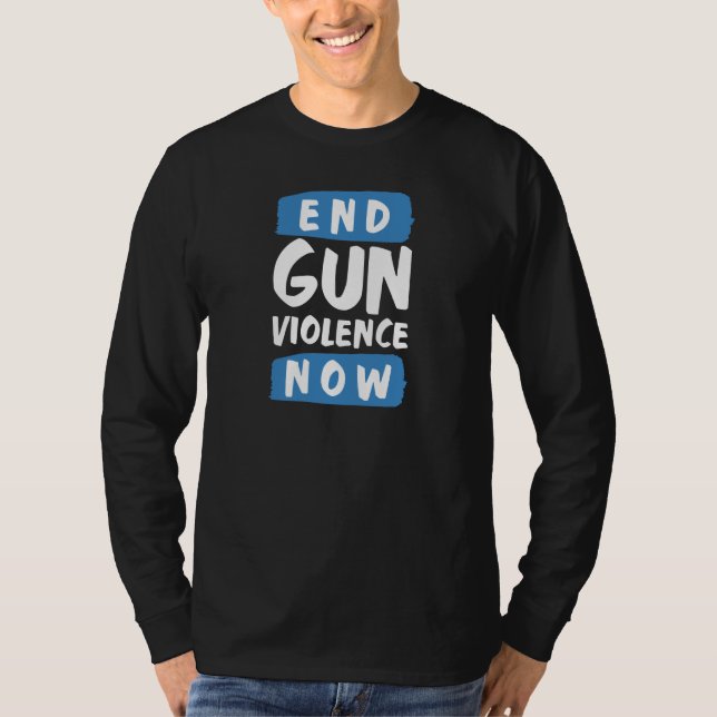 Camiseta Acabar com a violência das armas agora (Frente)