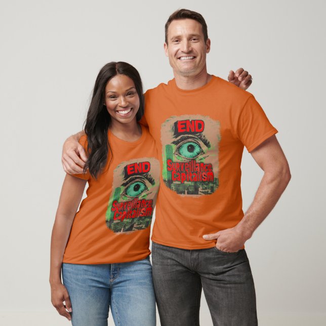 Camiseta Acabar com o Capitalismo de Vigilância (Unissex)