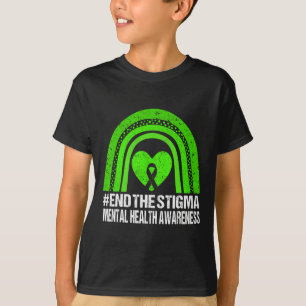 Camiseta Acabar Com O Estigma Conscientização Da Saúde Ment