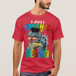 Camiseta Acabei De Esmagar Dinossauro De Caminhão Do Jardim