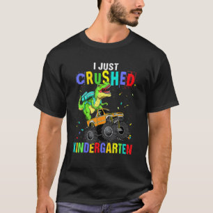 Camiseta Acabei De Esmagar O Monstro Do Dinossauro Trex