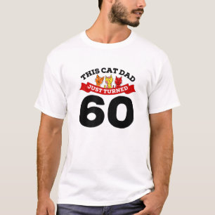 Camiseta Acabei De Fazer 60 Pais De Gato No Dia 60.