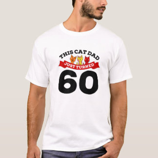 Camiseta Acabei De Fazer 60 Pais De Gato No Dia 60.