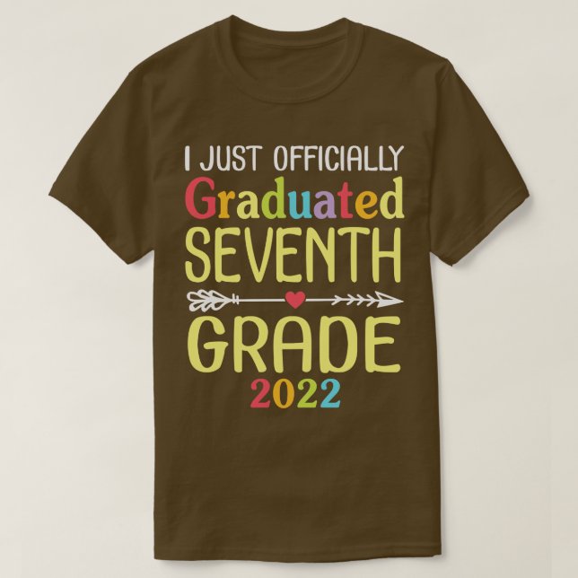 Camiseta Acabei De Me Formar Oficialmente Na Sétima Série 2 (Frente do Design)