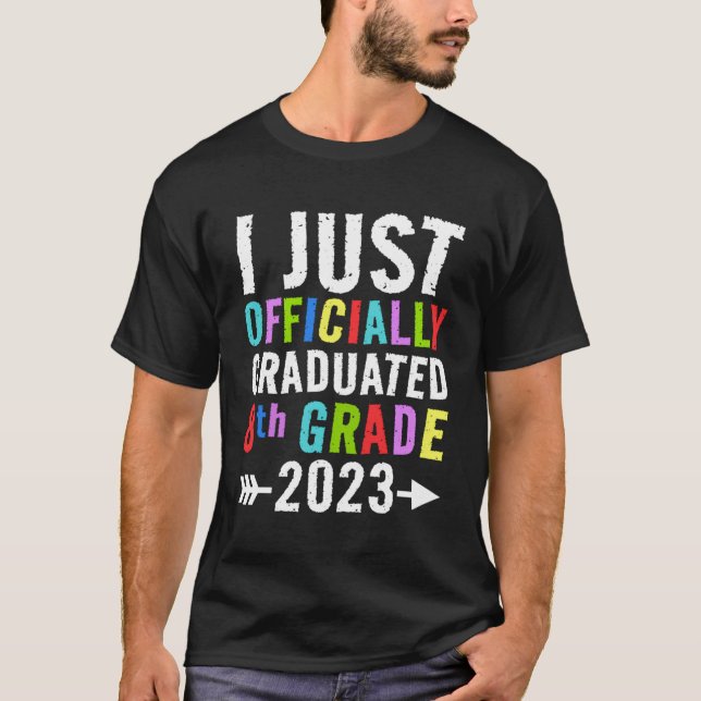 Camiseta Acabei De Me Graduar No 8º Graduação Do Grau 2023 (Frente)