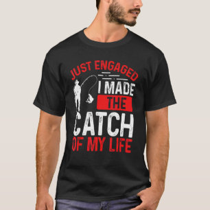 Camiseta Acabei de Pescar Fiz a captura da minha Vida F