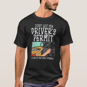 Camiseta Acabei De Receber A Licença De Drivers Novo Driver