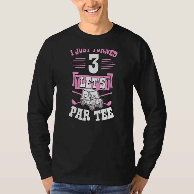 Camiseta Acabei De Virar 3 Carrinhos De Golfe De Vamos (Frente)
