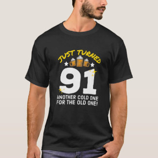 Camiseta Acabei De Virar 91 Frio Para O Antigo Nascimento D