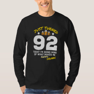 Camiseta Acabei De Virar 92 Cerveja Bebendo 92º Bebado de a