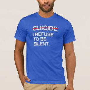 CAMISETA ACABO COM SUICÍDIO EU RECUSO SER SILENCIOSO