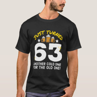 Camiseta Acabo De Virar 63 Frio Para O Antigo Nascimento 63