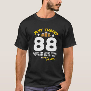 Camiseta Acabo De Virar 88 Cerveja Bebendo 88º Bebado De An
