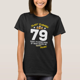 Camiseta Acabo de virar o Bebado de aniversário G 79 com Be