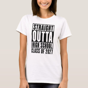 Camiseta Acabou de Saír do Ensino Médio Turma de 2027