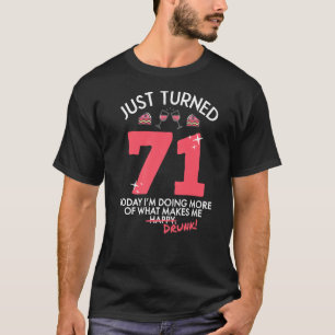 Camiseta Acabou De Virar 71 Bebendos De Vinho 71rua Bebado 