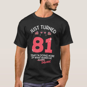 Camiseta Acabou De Virar 81 Bebendo De Vinho 81rua Bebado D