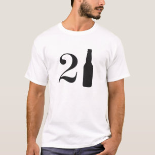 Camiseta Acabou De Virar aniversário de 21 anos De 21 Frasc
