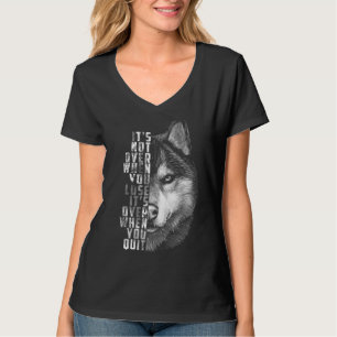 Camiseta Acabou Quando Você Sai Da Cotação De Motivação Par
