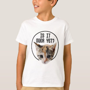 Camiseta ACABOU!? Rosto de Gatinho Coronavírus