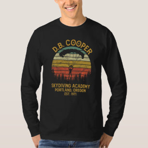 Camiseta Academia de Paraquedismo de D B Coopers Portland O